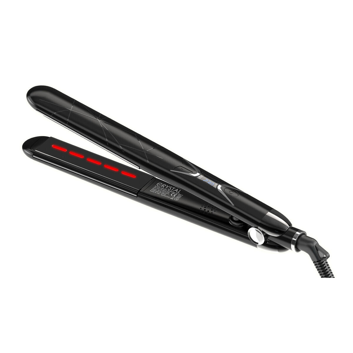 AGV Professional Hair Straightener CRYSTAL INFRARED, 25mm plates, infrared, 60W, black